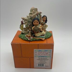 Enesco Friends of the Feather Figurine - “Wise One Who Wraps Love With Kindness”